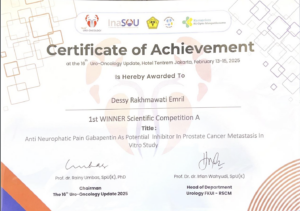 1st Winner Scientific Competition – Uro-Oncology Update